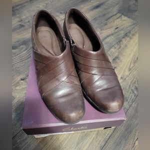 Brown Clarks Dress Shoes
